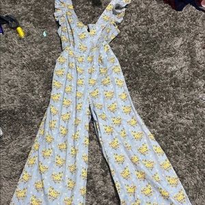 Jump Suit with tie back